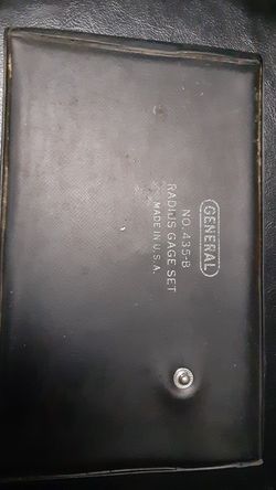 Vintage radius Gage set
