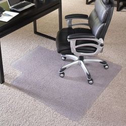 EverLife Chair Mat for Extra High Pile Carpet, 45 in. x 53 in. with Lip, Clear