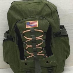 Each X-Large Cotton Canvas Hiking Backpack 21”/14”/7” Logo Is Detachable 