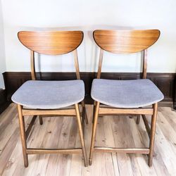 MCM Wood Bar Stools 