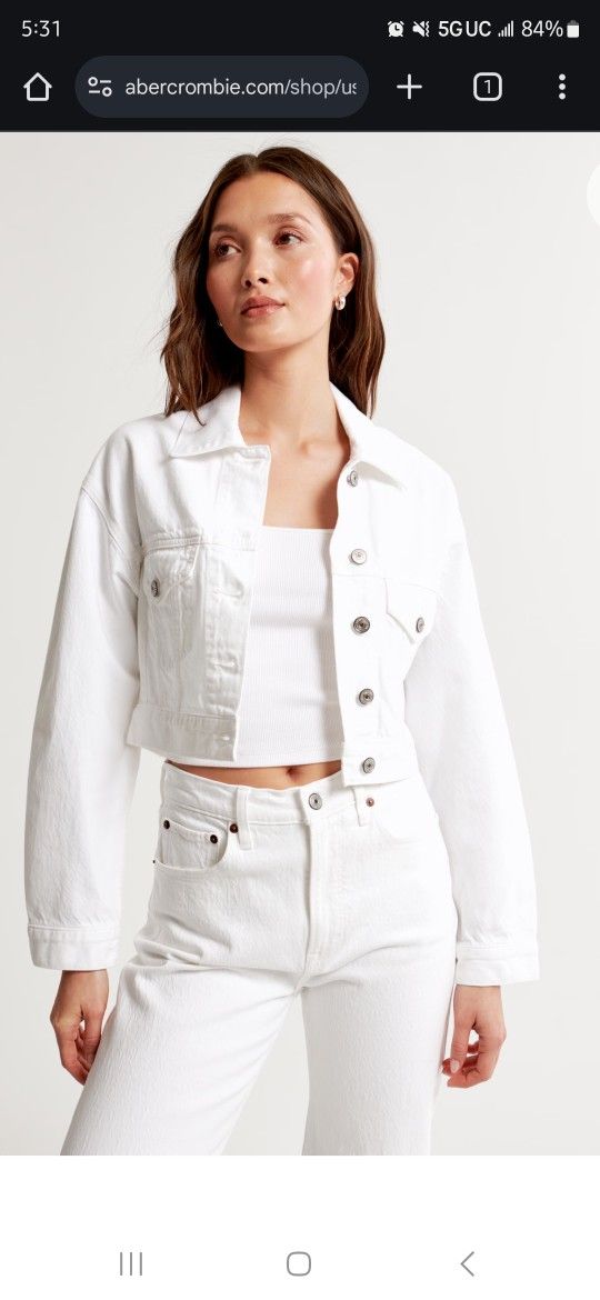 Abercrombie Cropped Denim Jacket