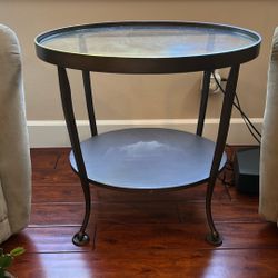 Oval Glass Table