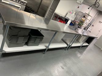 Commercial Stainless Steel Work Table 30” x 96” – Heavy Duty – Excellent Condition - Normal Wear