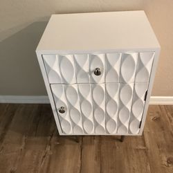 White Nightstand Bedside Table
