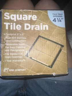 New Square Tile Drain