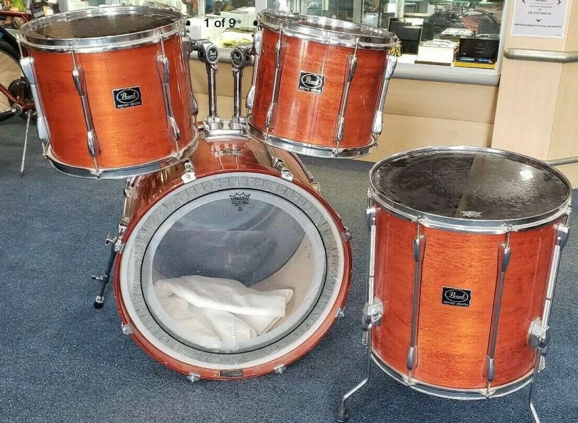 Pearl Export Drum set In Good Condition