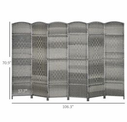 6 Panel Gray Divider
