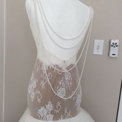 Small Pearl Mermaid Wedding Dress