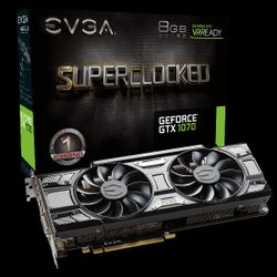 EVGA GeForce GTX 1070 SC GAMING, 08G-P4-5173-KR, 8GB