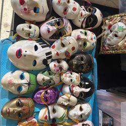23 Porcelain mask LOT,   OBO