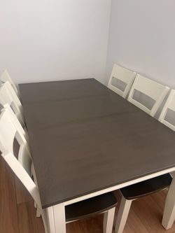 6 piece dining table in great condition