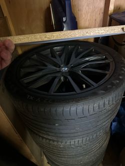 BMW x5 Wheels : OEM BMW 22” staggered wheels