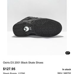  Osiris D3 Skate Shoes New
