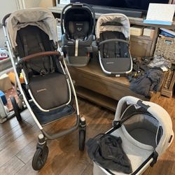 Uppababy Vista 2 Stroller, Rumble Seat, Bassinet, Car Seat & More 