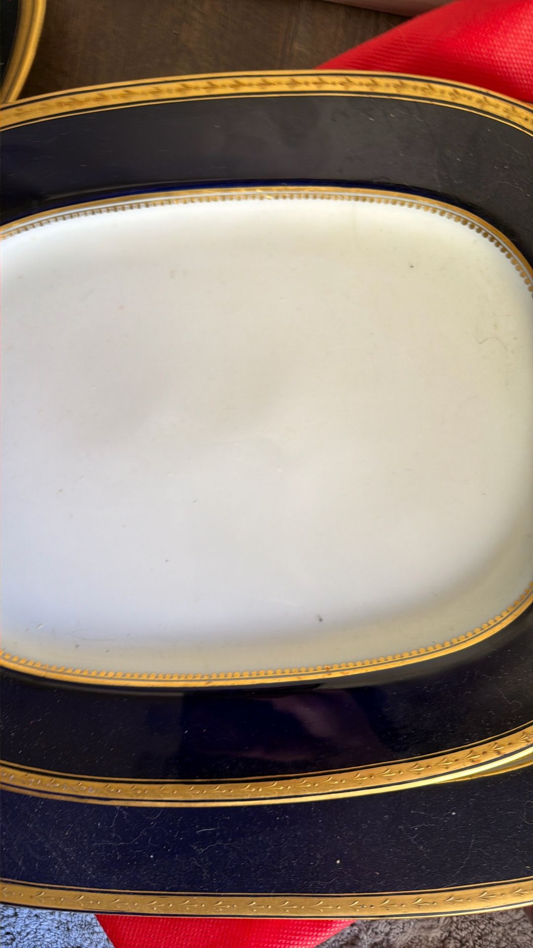 Oval Trays Dark Blue 