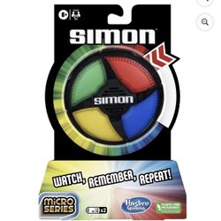 Simon Micro Series Electronic Game for 1+ Players Classic Solo or Pass It Age 8+   Simon Micro Series game is fast-paced, compact fun  • You get a poi