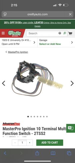 MasterPro Ignition 10 Terminal Multi-Function Switch - 2TSS2