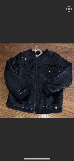 H&M sequin Girls Kids jacket size 4-5 like new