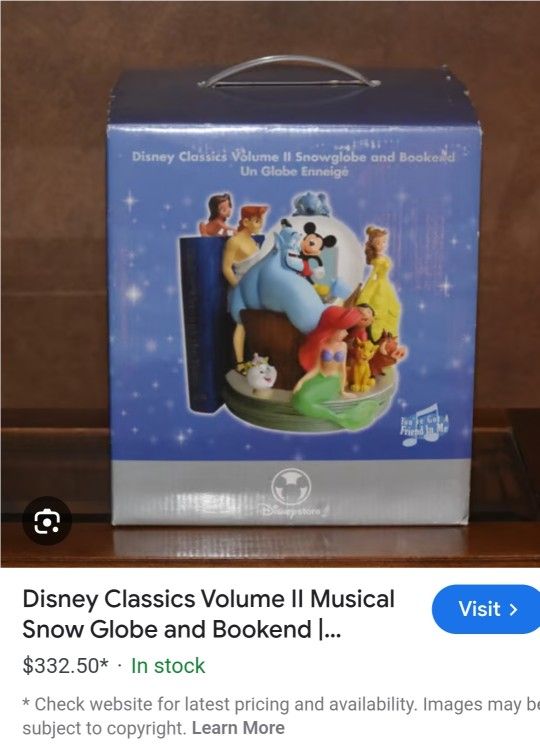 Disney Classic Vol.2 Snowglobe & Bookend 
