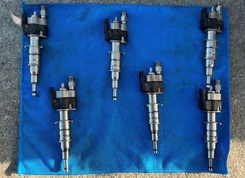 Index 12 BMW Fuel Injectors OEM N54 N63 Set of 6 ** LOW MILES