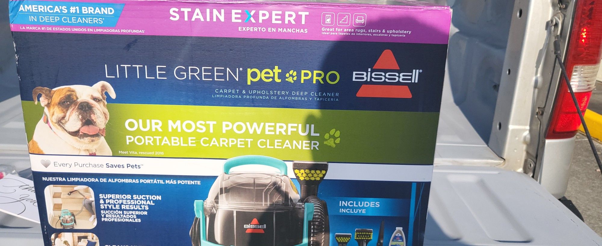 NEW BISSELL GREEN PET PRO STAIN CLEANER 
