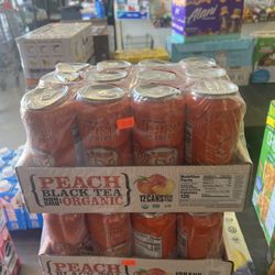 Peach Organic Black Tea 12 Count
