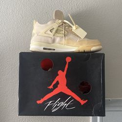 Off-White x Air Jordan 4 "Sail"