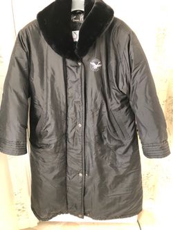 Triple fat goose down calf length coat. Barely worn.