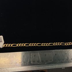 14k Figaro Bracelet 38436-1