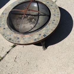 Fire Pit And 2 Camp Chairs 