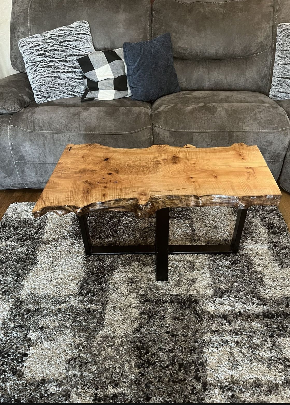 Maple Burl Coffee Table