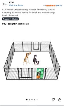 Dog playpen fencing