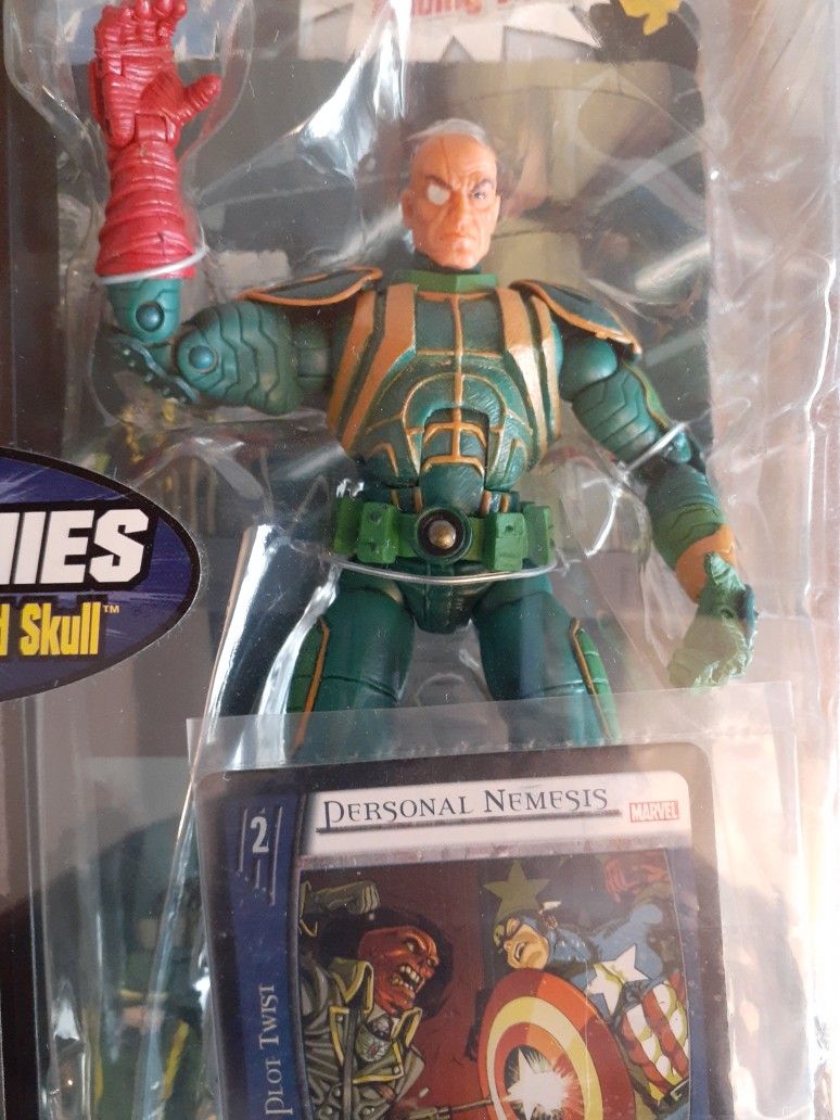 Marvel Legends Face Off Captain America Vs Red Skull Unmasked Variant.