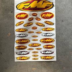 FMF Assorted Sticker Sheet Motorcycle Dirt Bike 014800 4320-1610 79-0022 357062