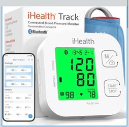 Blood pressure monitor, with wide range, cuff, Bluetooth, Blood pressure monitor, with wide range, cuff, Bluetooth, compatible with iOS, and android,