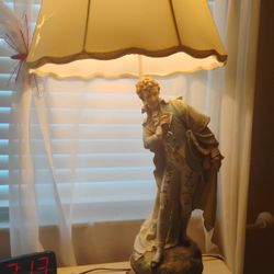 2ft French Man And Woman Mid century Lamps