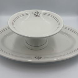 Mayer China Vintage Oval Serving platter And Dish