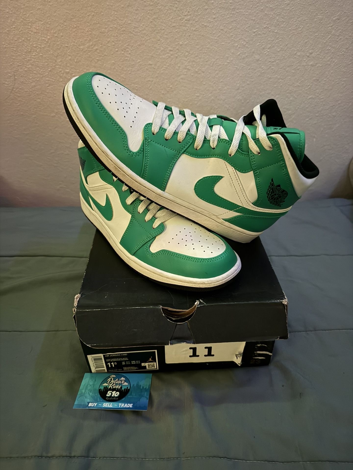 jordan 1 mid “lucky green”