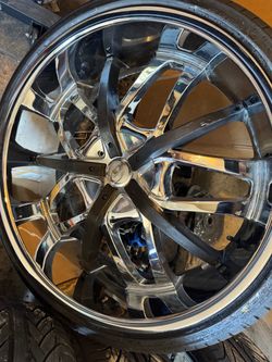 Vct romano chrome rims 24 set of 4