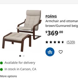 POÄNG Armchair and ottoman