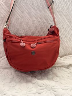 Water-Resistant Thick Nylon Multi-Zip Crossbody Bag, Brand New