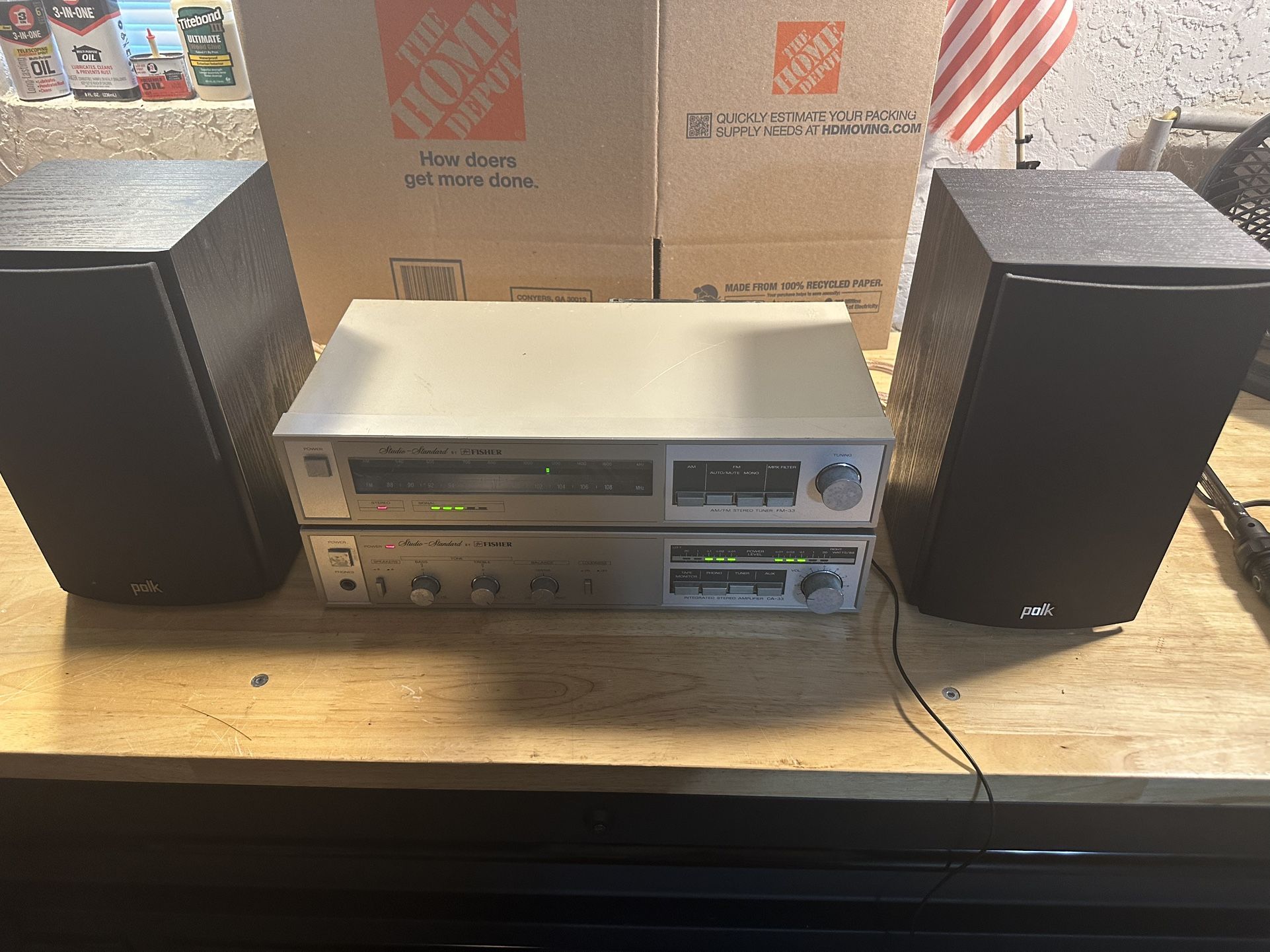 Fisher Stereo Tuner And Amplifier *READ*