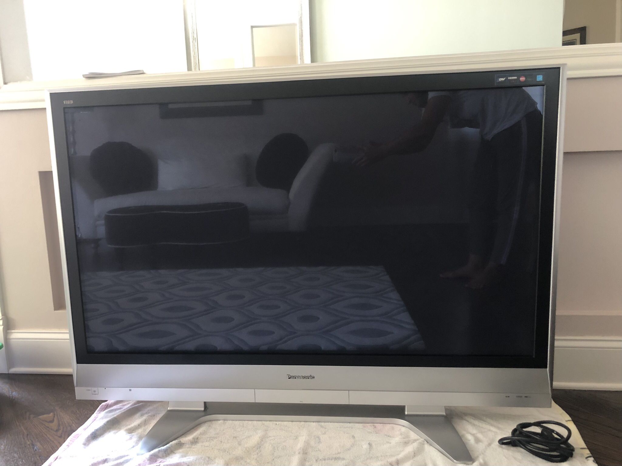 58” Panasonic Plasma TV with stand