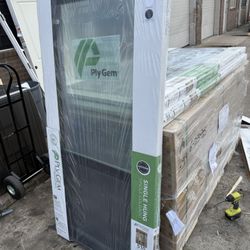 Ply Gem 35.5 in. x 71.5 in. 500 Series Black Vinyl Single Hung Window with White Int, HPSC Glass and