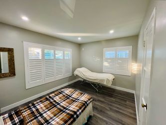 Window Shutters, Sliding Door Shutters, French Door Shutters, Closet Shutters. Persianas de Madera. Servicing  All Southern California. 951-573-2560