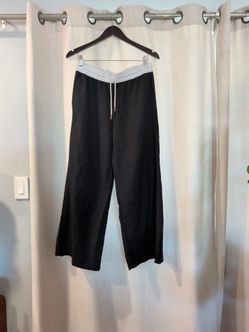 H&M Black wide Flare legs
