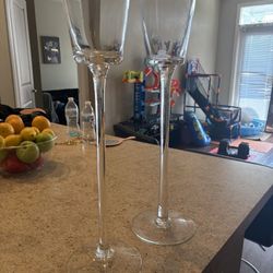 Glass Candle Holders
