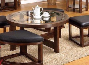 Coffee table with 4 chairs