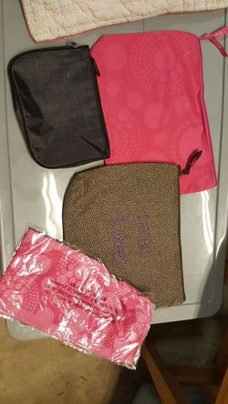 2 large thirty one pouches 6ea. Thirty one scarf new 3.00 black thirty one bag 5.00 all brand new