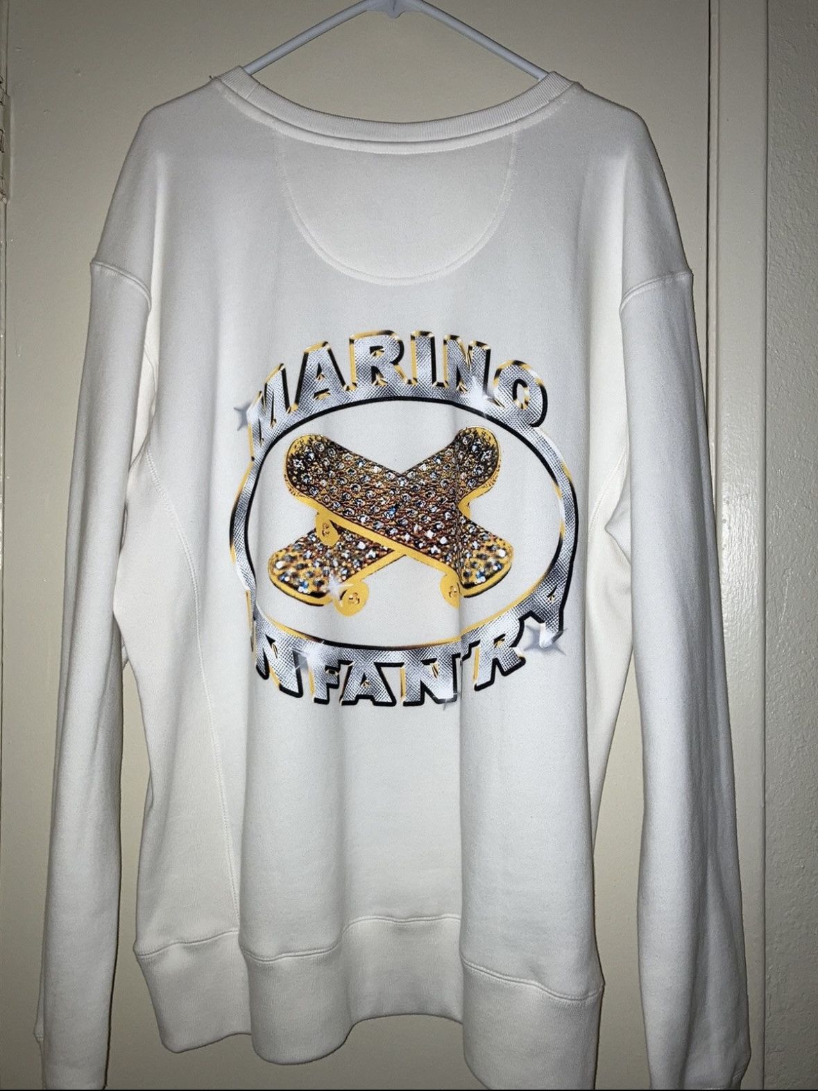 A$AP Rocky x XL OG Marino Infantry Logo Crewneck Skateboarding Skate